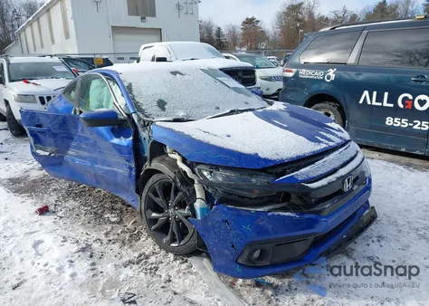 2019 Honda Civic Sport z USA, uszkodzony, nr VIN 2HGFC4A88KH308157